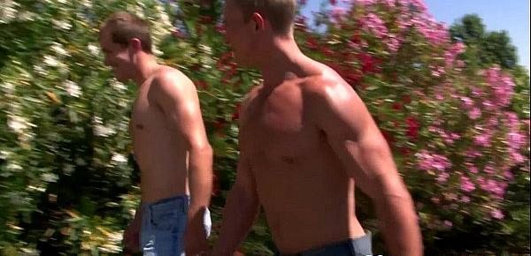  Gay muscular farmboys sucking dick outdoors